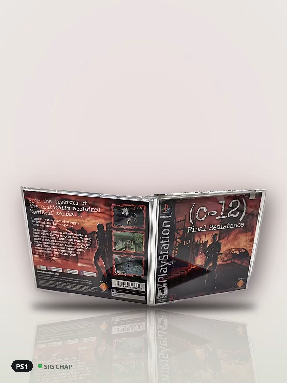 C-12 Final Resistance, PS1, foto real da unidade
