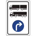2319-2 - Obvezna smer za določene vrste vozil