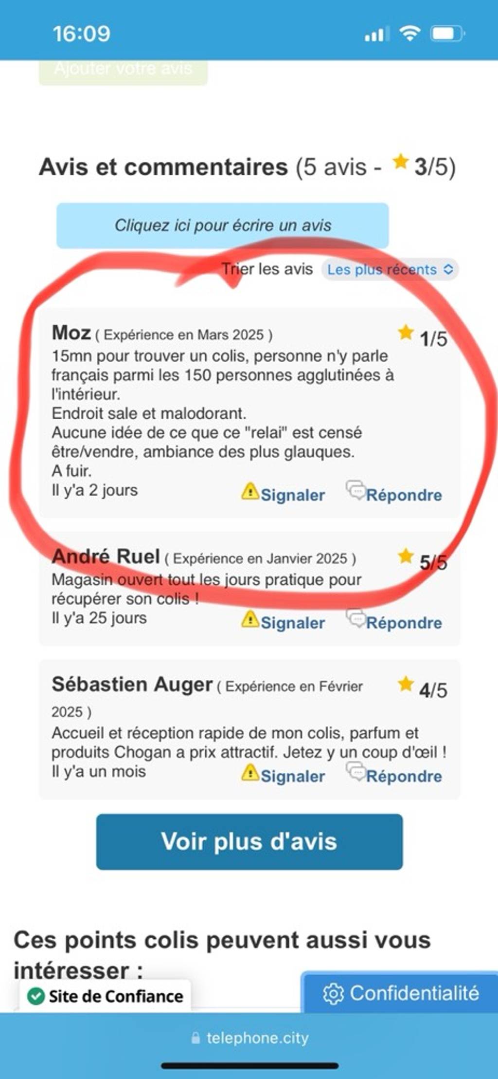 Commerce point relais nuisances sonores, surpopulation