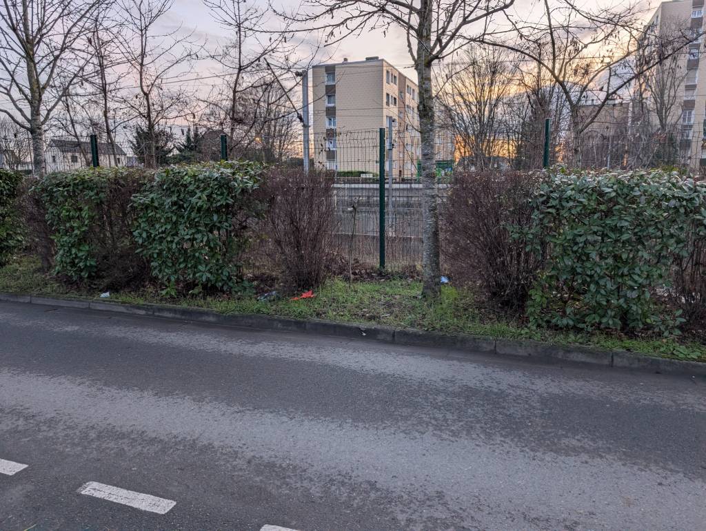 Photo 4 - Déchets envolés après tempête rue Diderot