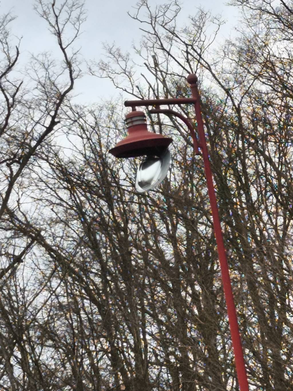 Coupole d'éclairage prête à tomber