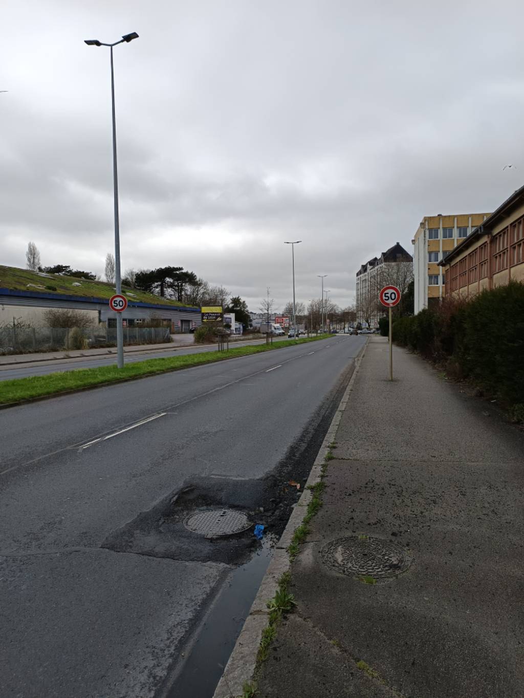 Photo 3 - Nid de poule Avenue Amiral Lemonnier