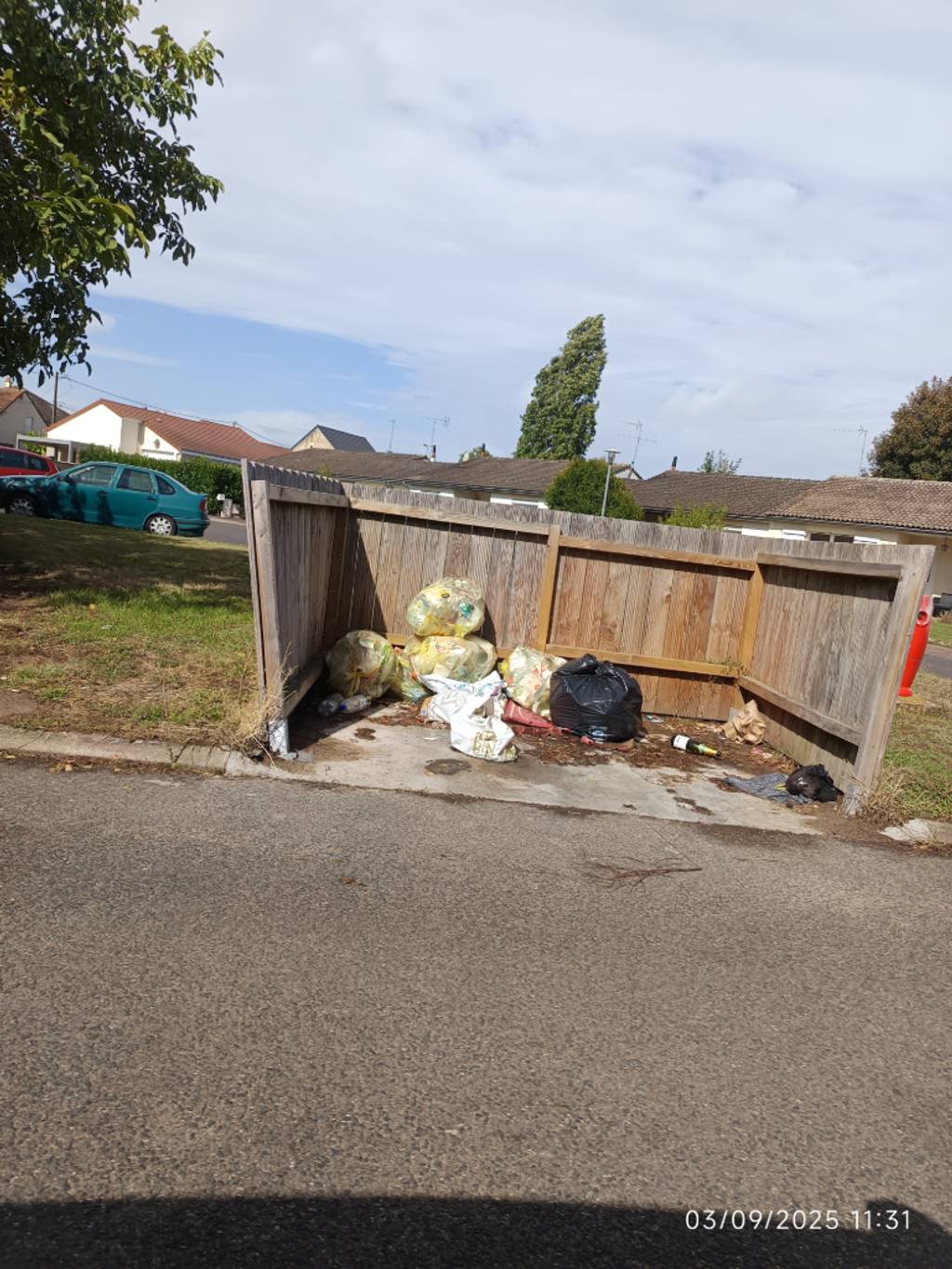 Retrait d'un point de collecte indésirable.