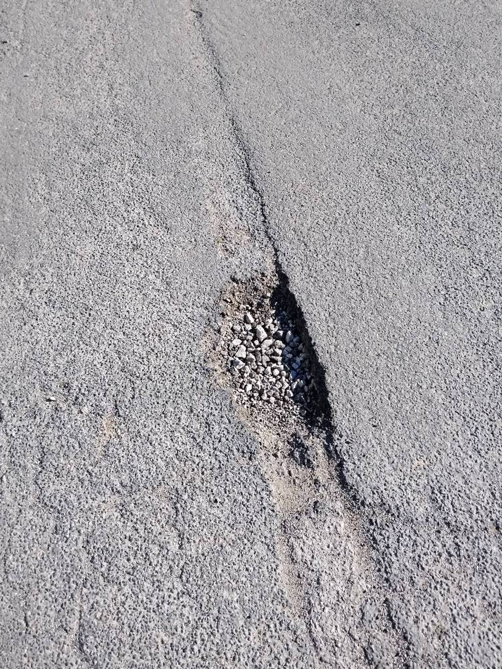 Route en mauvais état