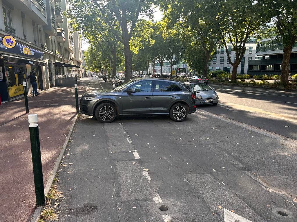 Photo 3 - Stationnement illégal devant garage - signe.