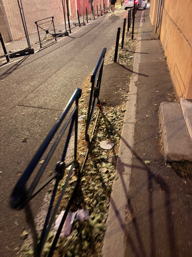 Signalement Haut de rue Marie Curie non