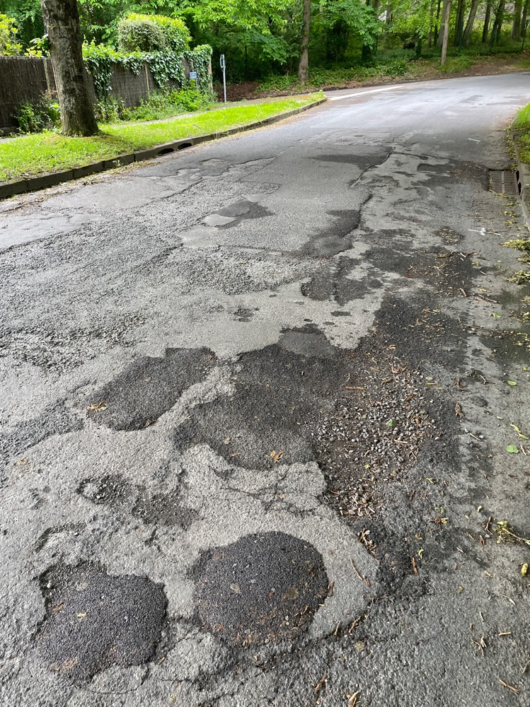 Signalement Route endommagée pour vélos