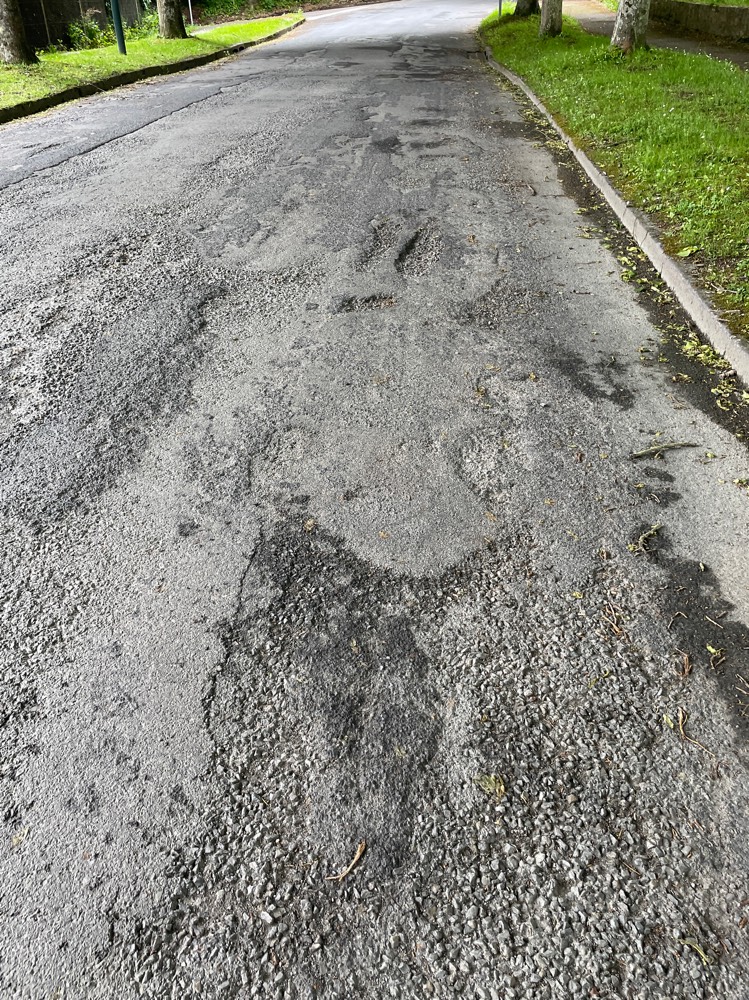Photo 2 - Route endommagée pour vélos