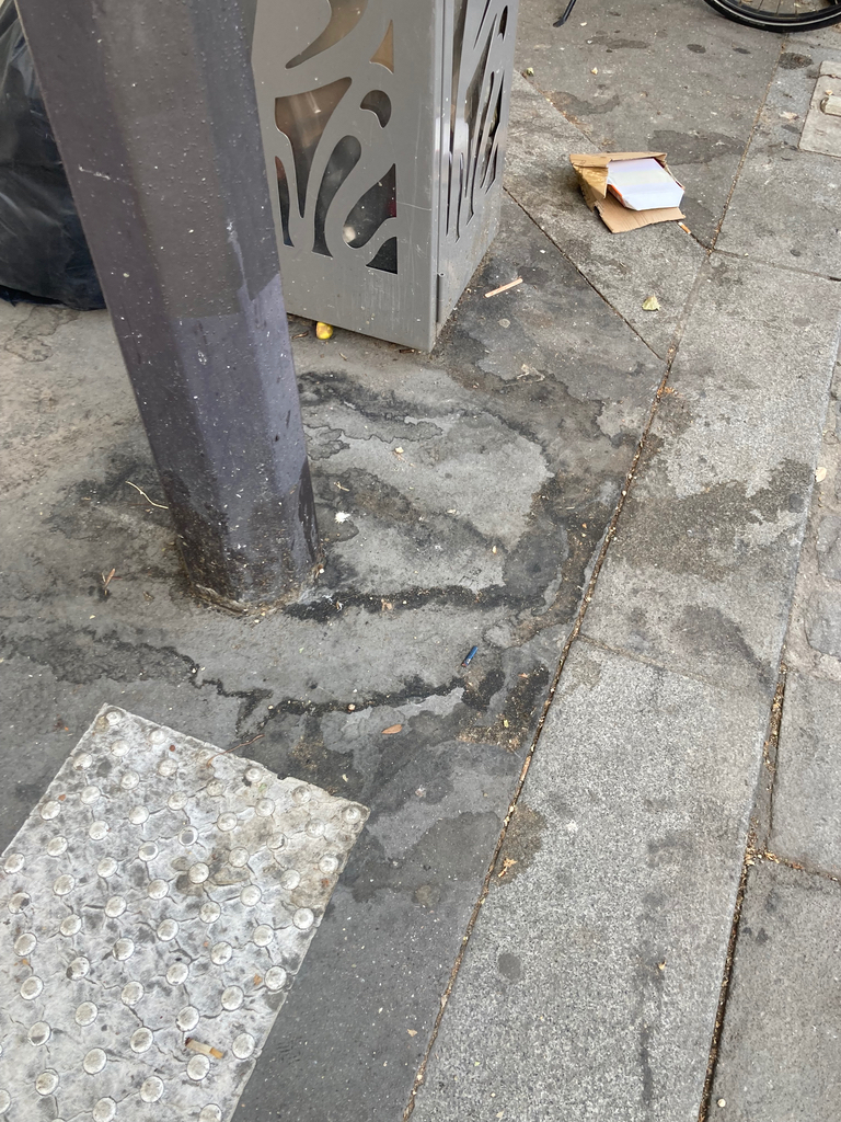 Signalement Trottoirs souillés urine permanence