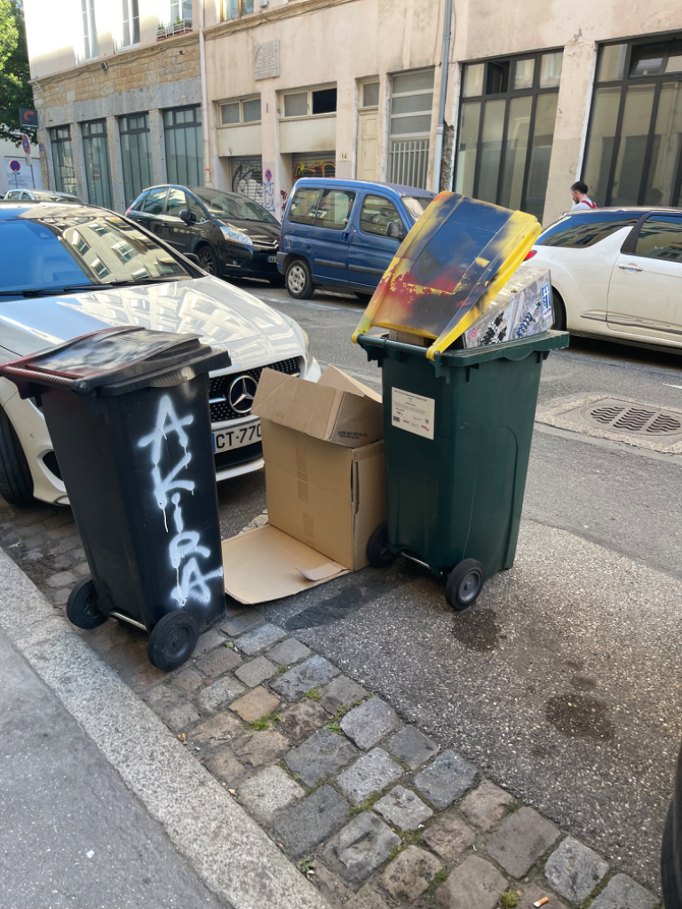 Signalement Conteneurs endommagés domaine public
