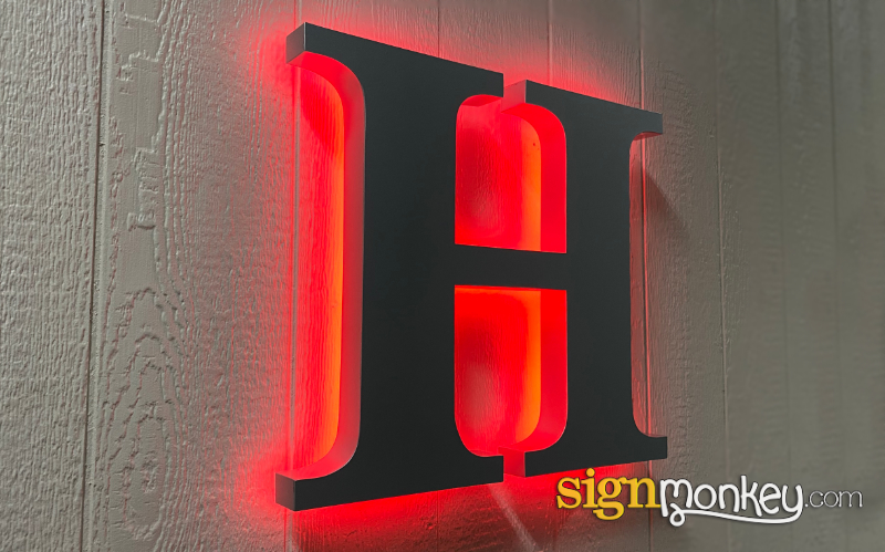 Halo Lit LED Sign Construction