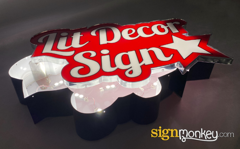 LED Lit Decor Sign Illumination & Power