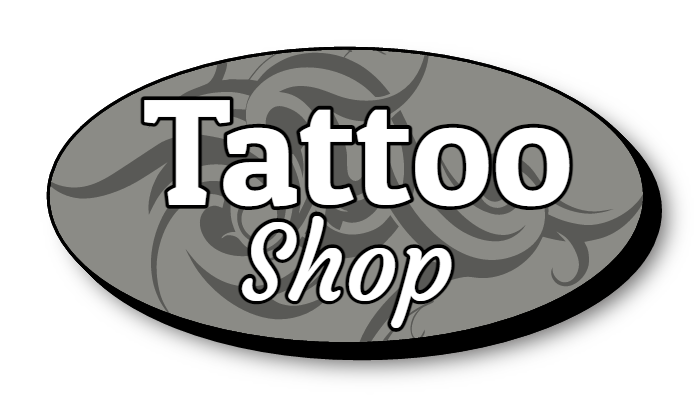 Tattoo Direct Mount LED Lit Logo Sign Shape