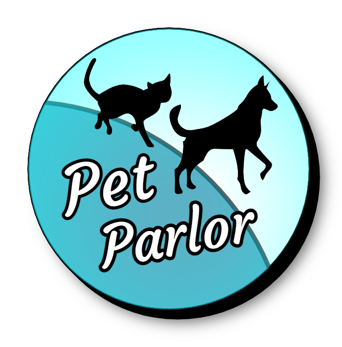 Pet Parlor Lighted Round Shape Sign