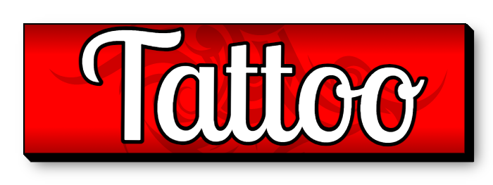 Tattoo Direct Mount Lit Logo Sign Shape