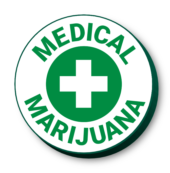 Medical Marijuana LED Lit round sign