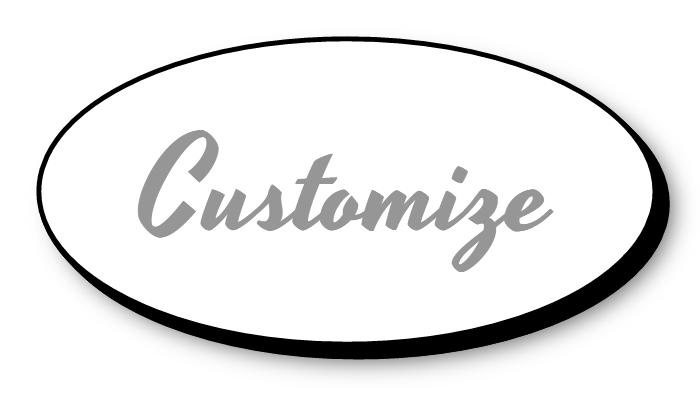 Oval Customize Your Own Sign LED Lit Shape Sign