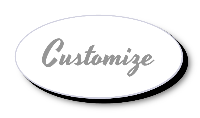 Oval Customize Your Own Sign LED Lit Decor Sign