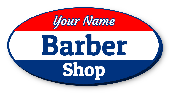 Barber Shop Lit Shape sign with LED illumination