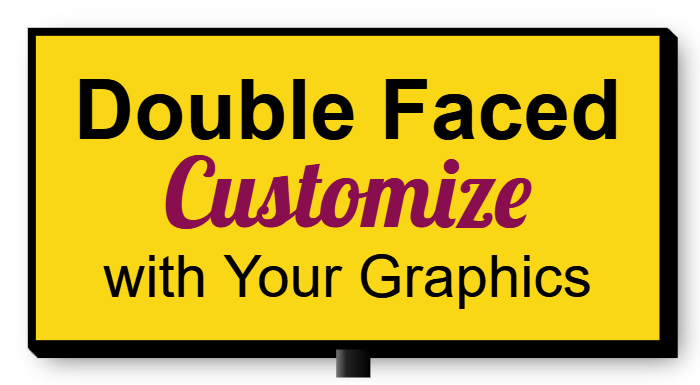 Customize Your Double faced LED Lit Sign Cabinet Illumination & Power