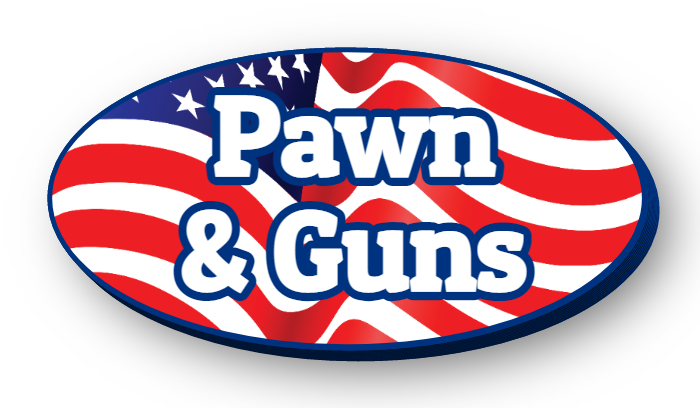 Pawn Shop Guns and Jewelry Lit Oval Sign with LEDs