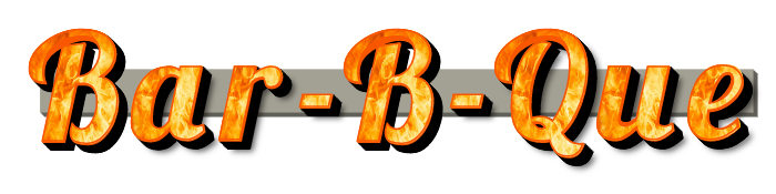 Bar-B-Que Flame Decorated LED Lit Channel Letters