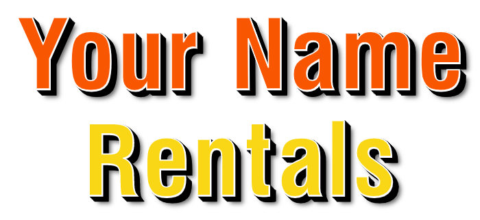 Customizable Rental Direct Mount Lit Channel Letter Sign