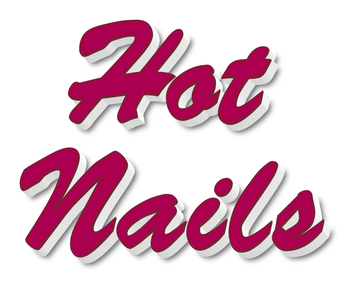 Hot Nails Storefront LED Lit Letters