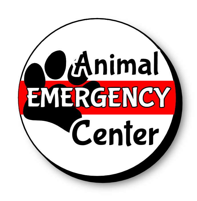 Self Contained Round LED Lit Animal Emergency Center Sign