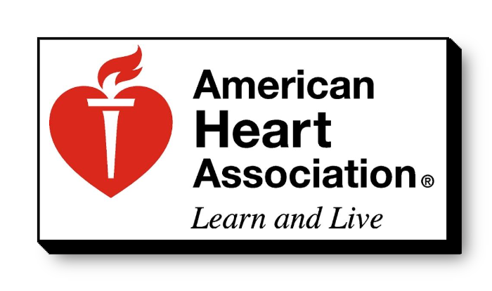 Self Contained American Heart Association Rectangle Sign lit with LEDs