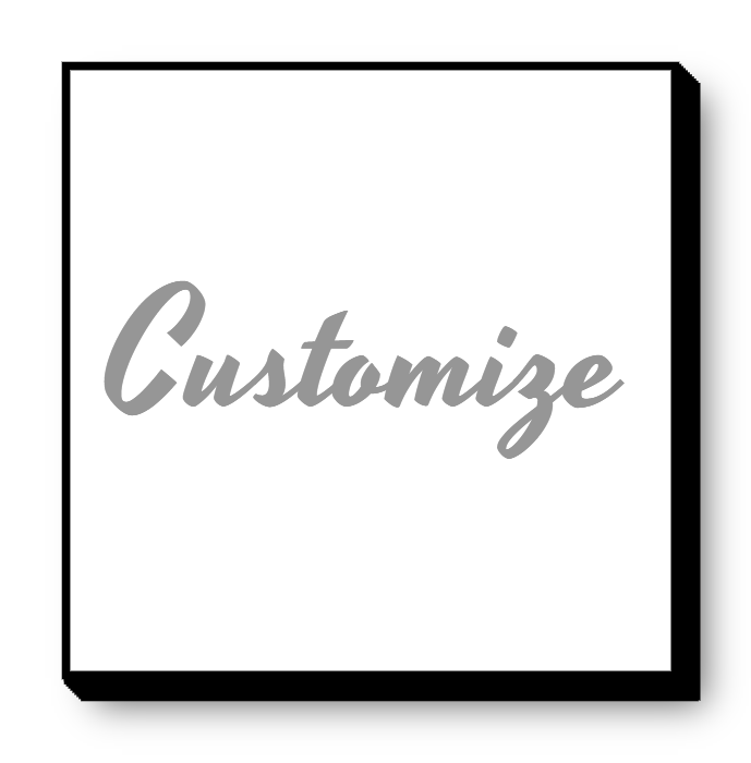 Square Customize Your Own Sign Lit Shape Sign