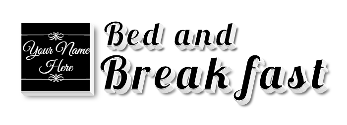 Bed and Breakfast Face Lit Channel Letters and Logo Shape