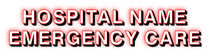 Emergency Care Face and Halo Lit Channel Letters