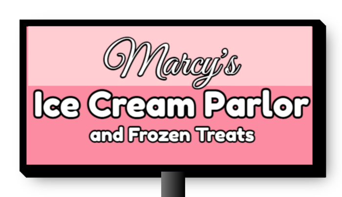 Ice Cream Signs, LED Signs, Cabinet Signs, Double Sided Signs, Double Sided Ice Cream Signs 