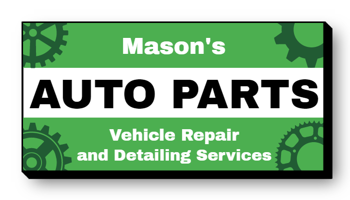 Auto Parts Lit Shape Sign