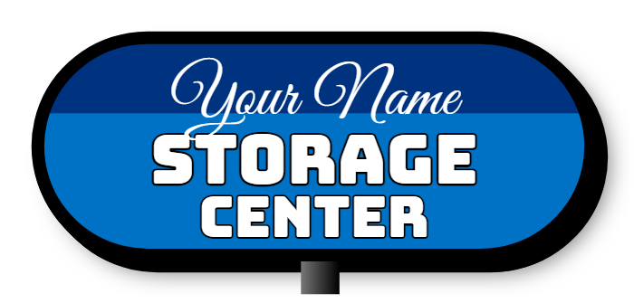 Storage Center Double Faced Lit Shaped Cabinet Sign