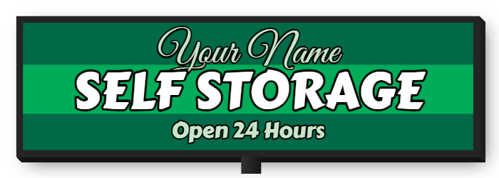 Self Storage Double Faced Lit Cabinet Sign