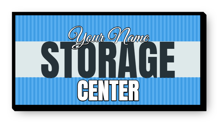 Storage Center Single Face Lit Cabinet Sign