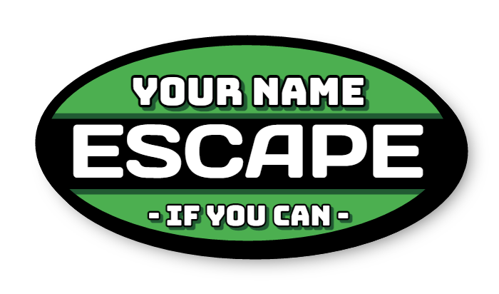 Escape Single Face Lit Shaped Cabinet Sign