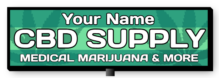 CBD Supply Double Sided Lit Cabinet Sign