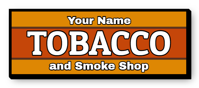 Tobacco Single Face Lit Cabinet Sign