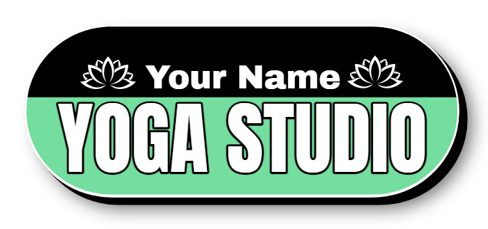 Yoga Studio Lit Shape Sign