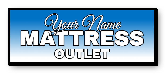 Mattress Outlet Single Face Lit Cabinet Sign