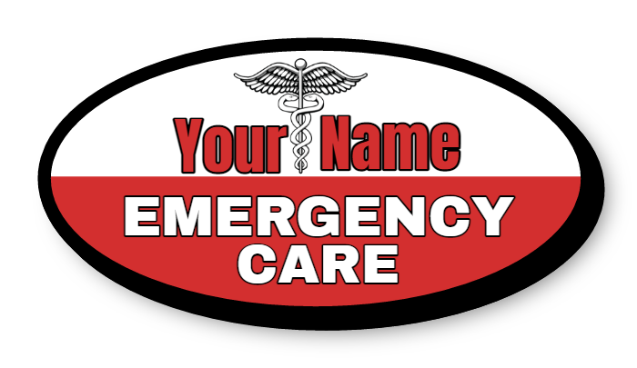 Emergency Care Single Face Lit Shaped Cabinet Sign