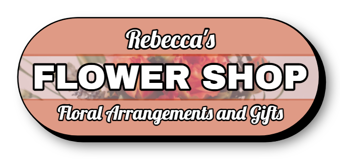 Rebecca's Flower Shop Lit Shape Sign