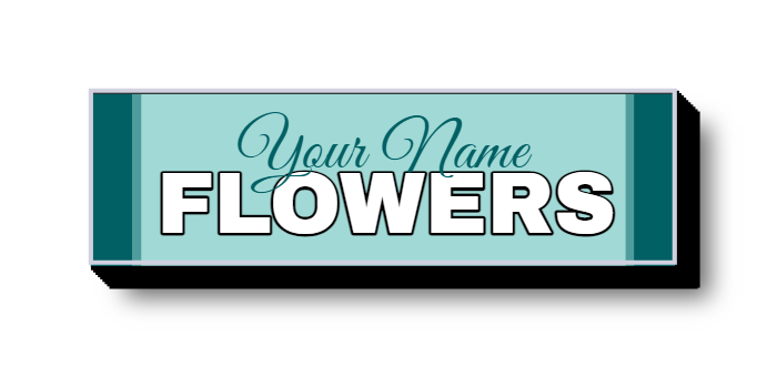 Flowers Lit Decor Sign