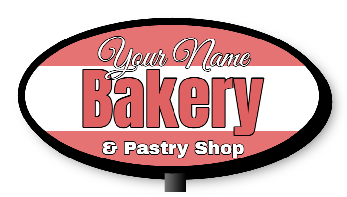 Bakery Double Faced Lit Shape Cabinet Sign