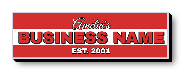 Business Name Lit Decor Sign