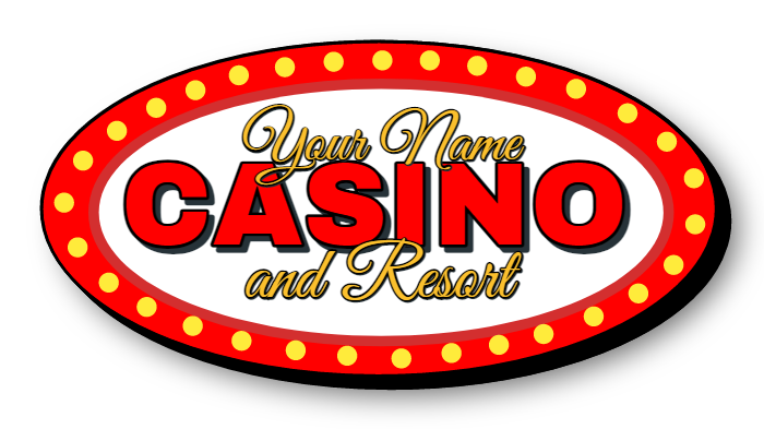 Casino Lit Shape Sign