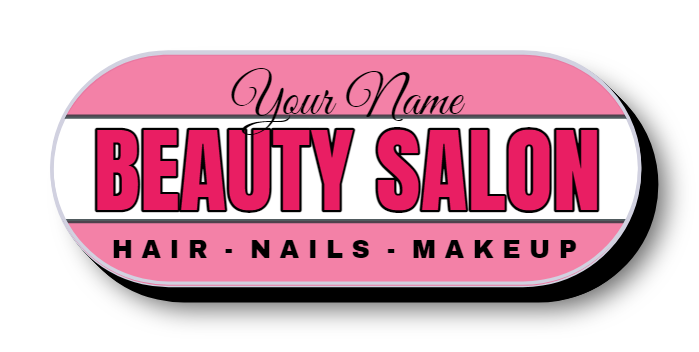 Beauty Salon Lit Decor Sign